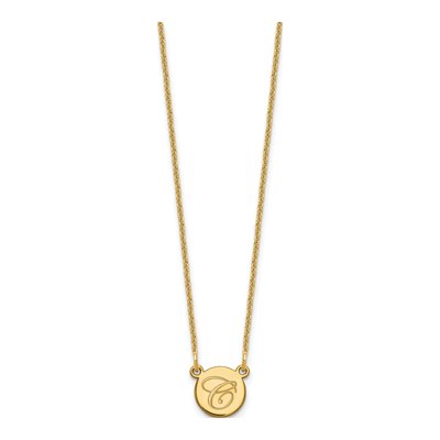 10K Yellow Gold Initial Necklace – view 2