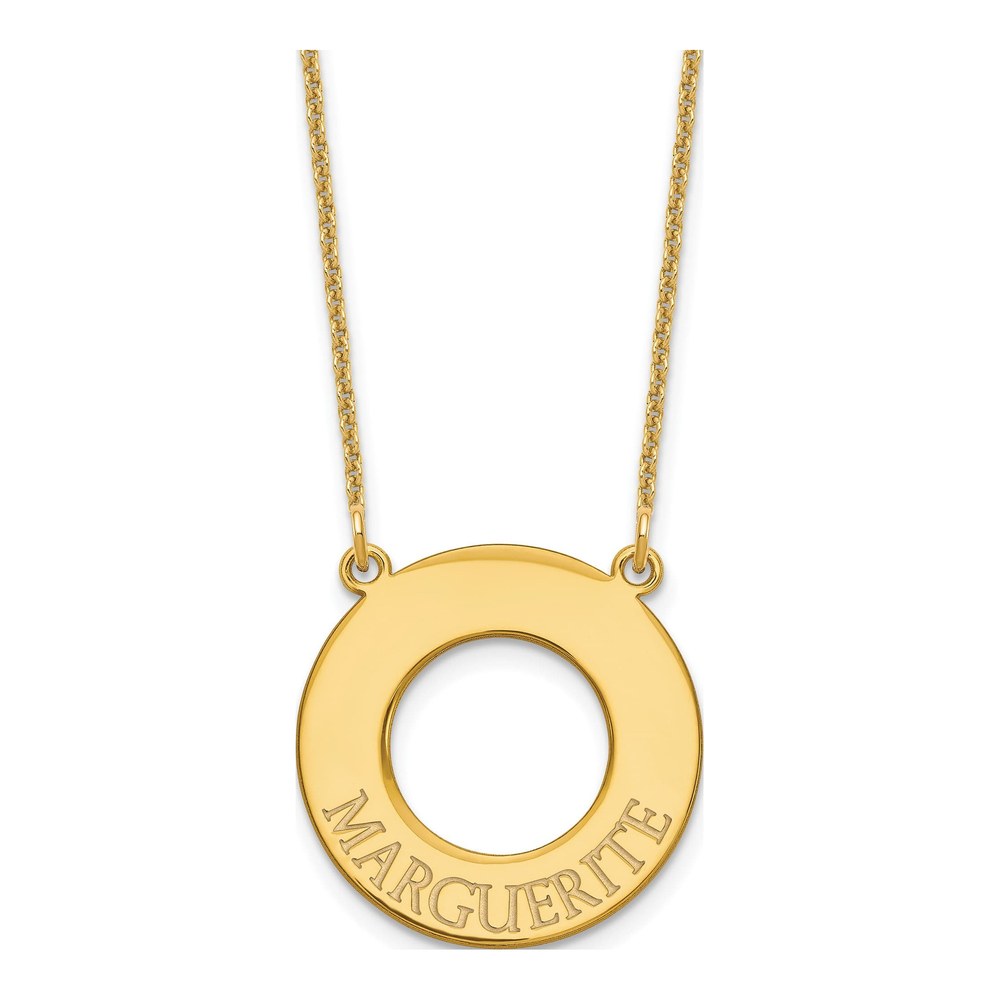 10K Yellow Gold Personalized Name Necklace