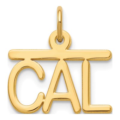 10K Yellow Gold Personalized Name Plate Pendant – view 2