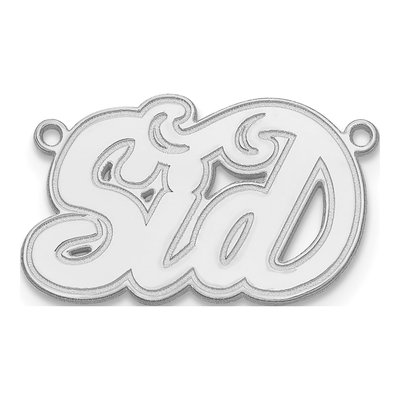 10K White Gold Personalized Name Plate Pendant – view 2