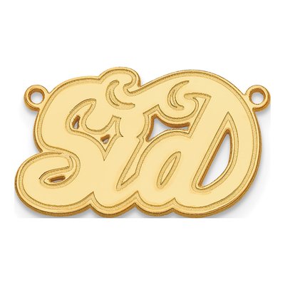 10K Yellow Gold Personalized Name Plate Pendant – view 2