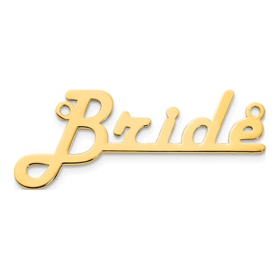 10K Yellow Gold Personalized Name Plate Pendant