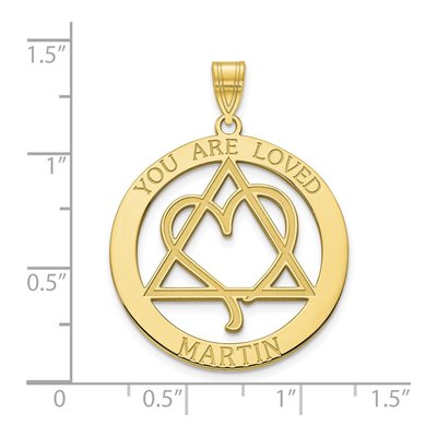 10K Yellow Gold Adoption Pendant – view 2