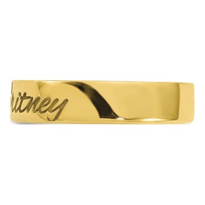 10K Yellow Gold Personalized Ring – view 3