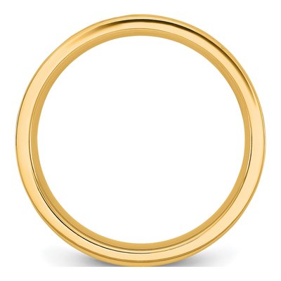 10K Yellow Gold Personalized Name Birth Flower Ring – view 2