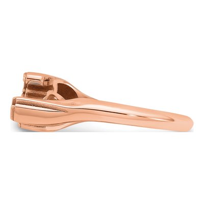 10K Rose Gold Personalized Name Plate Ring – view 3
