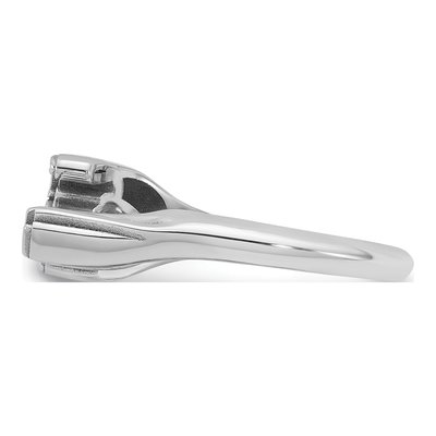 10K White Gold Personalized Name Plate Ring – view 3
