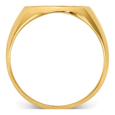 10K Yellow Gold Personalized Monogram Signet Ring – view 2