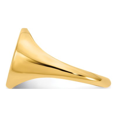10K Yellow Gold Personalized Monogram Signet Ring – view 4