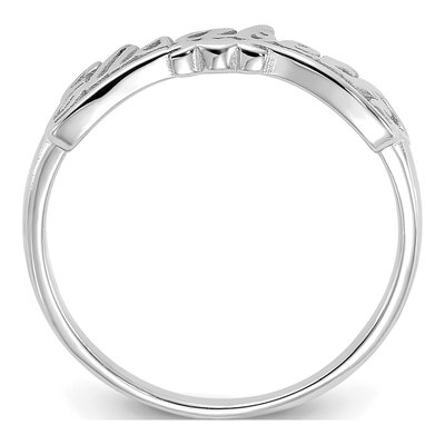 10K White Gold Personalized Ring – view 2