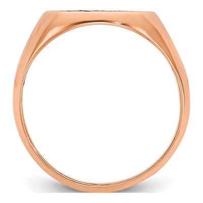 10K Rose Gold Monogram Ring – view 2