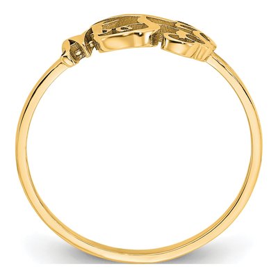 10K Yellow Gold Personalized Monogram Ring – view 2