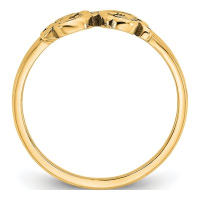 10K Yellow Gold Personalized Monogram Ring – view 2