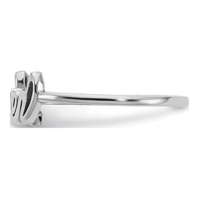 10K White Gold Personalized Ring – view 3