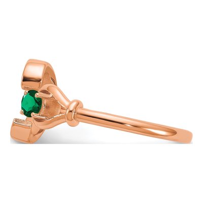 10K Rose Gold Letter C Ring – view 3