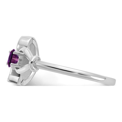 10K White Gold Letter G Ring – view 4