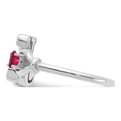 10K White Gold Letter K Ring – view 4