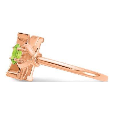 10K Rose Gold Letter M Ring – view 4