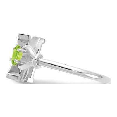 10K White Gold Letter M Ring – view 4