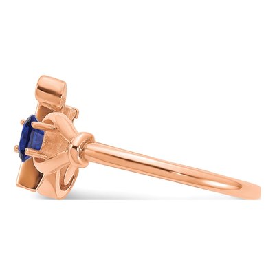 10K Rose Gold Letter N Ring – view 4