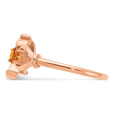 10K Rose Gold Letter R Ring – view 4
