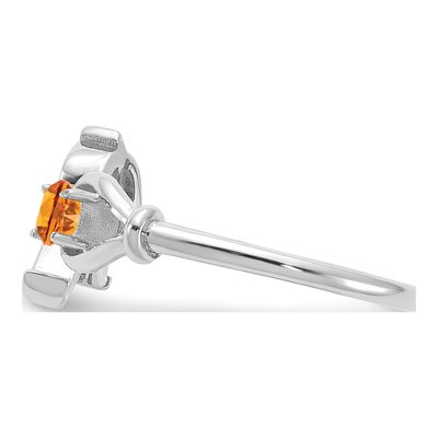 10K White Gold Letter R Ring – view 4