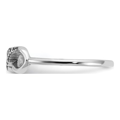 10K White Gold Personalized Infinity Ring – view 3