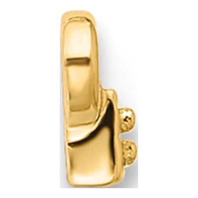 10K Yellow Gold Tiny Bar Pendant Mounting – view 2