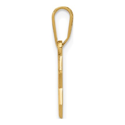 10K Yellow Gold Small Star of David Pendant – view 3