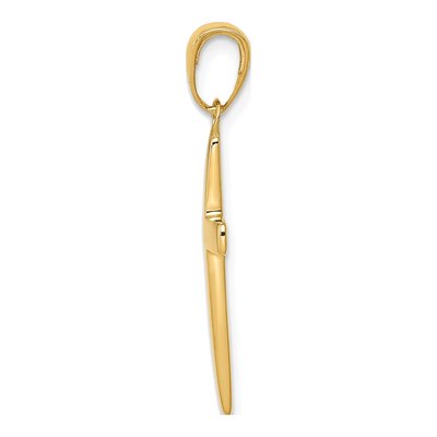 10K Yellow Gold Cross Pendant – view 3