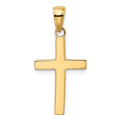 10K Yellow Gold Cross Pendant – view 5