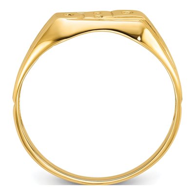 Men's 10K Yellow Gold DAD Diamond Ring Mounting – view 3