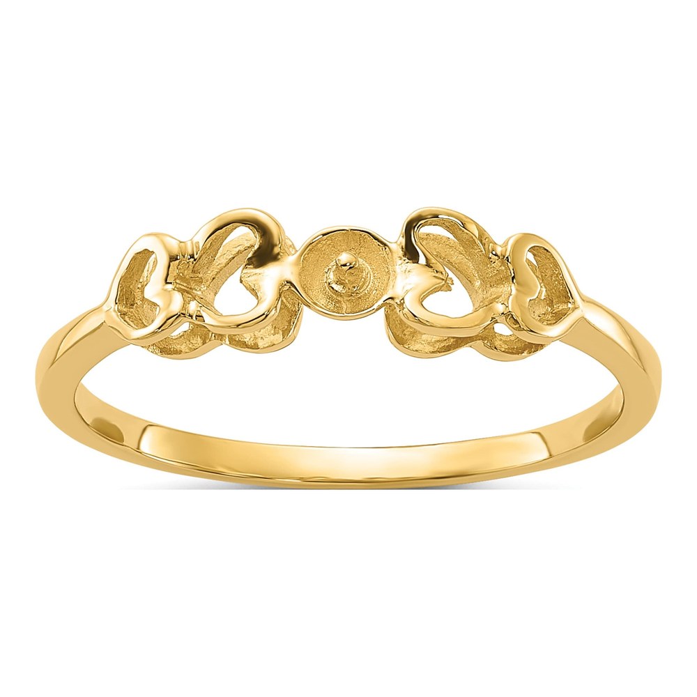 10K Yellow Gold Pearl Ring Mounting