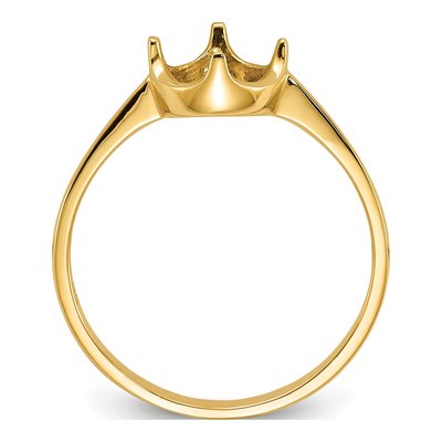 10K Yellow Gold Pearl Ring Mounting – view 2