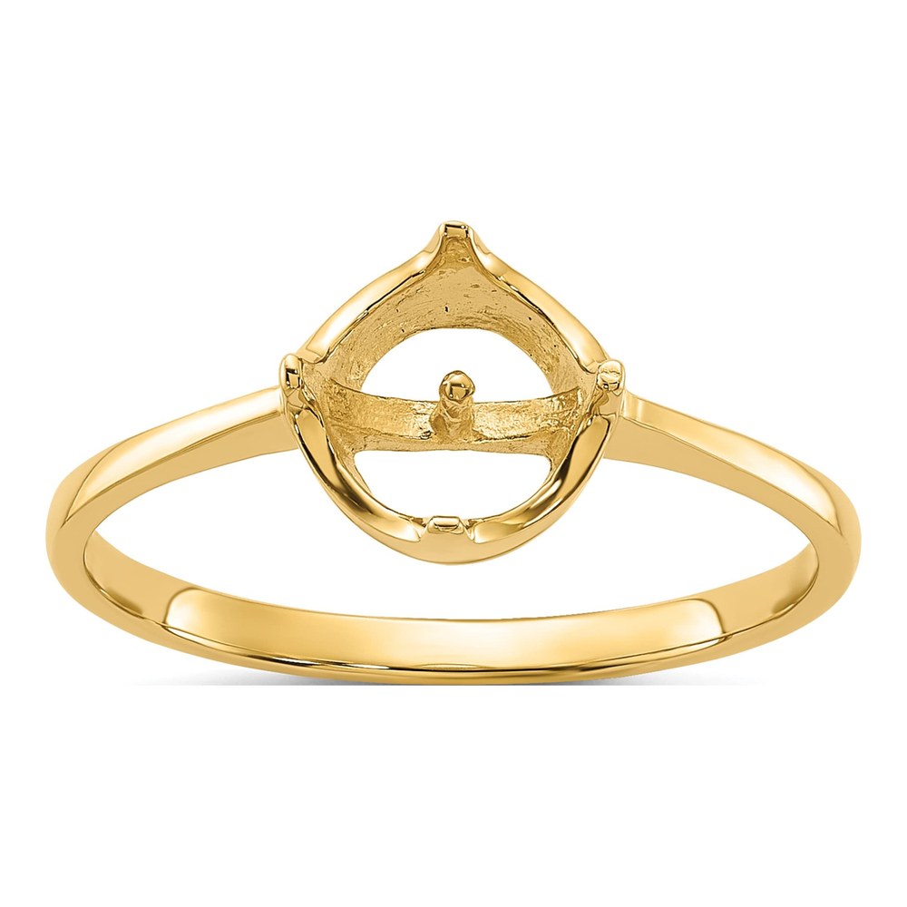 10K Yellow Gold Pearl Ring Mounting