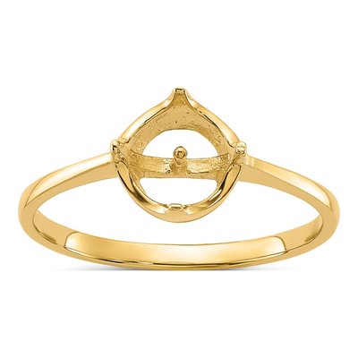 10K Yellow Gold Pearl Ring Mounting