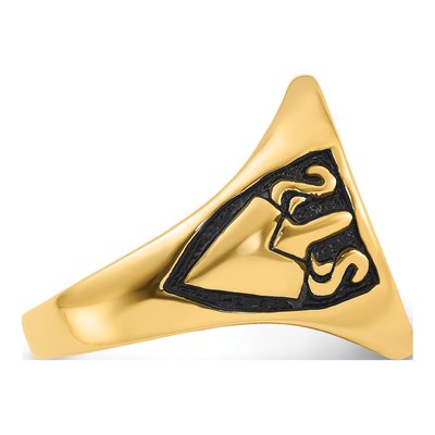 Men's 10K Yellow Gold Masonic Ring – view 8