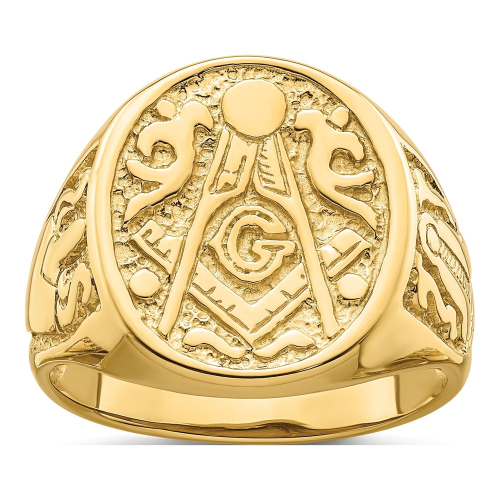 Men's 10K Yellow Gold Masonic Ring