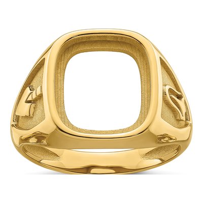 Men's 10K Yellow Gold Masonic Ring Mounting