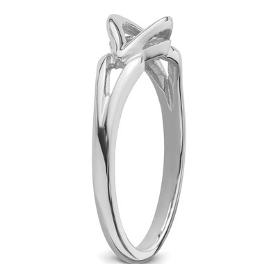 10K White Gold Diamond Ring Mounting – view 5
