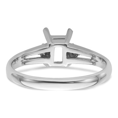10K White Gold Diamond Ring Mounting – view 4