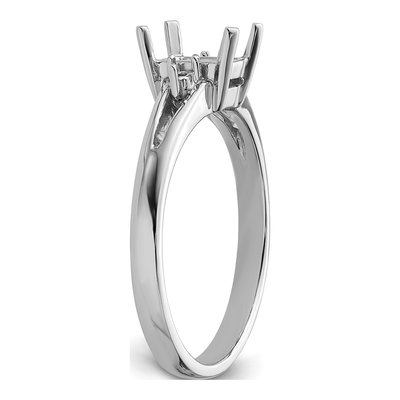 10K White Gold Diamond Ring Mounting – view 5