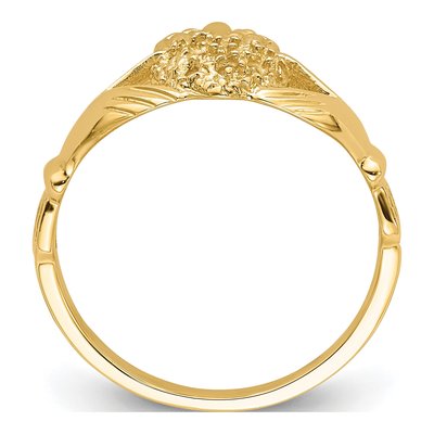 10K Yellow Gold Claddagh Ring Mounting – view 3