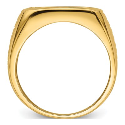 Men's 10K Yellow Gold DAD Ring Mounting – view 3