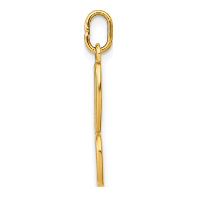 10K Yellow Gold Lowercase Letter B Charm – view 3