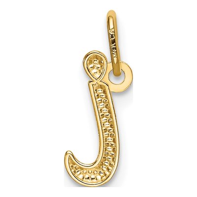 10K Yellow Gold Letter I Pendant – view 4