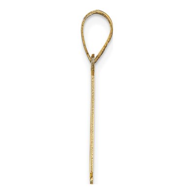 10K Yellow Gold Letter A Pendant – view 2