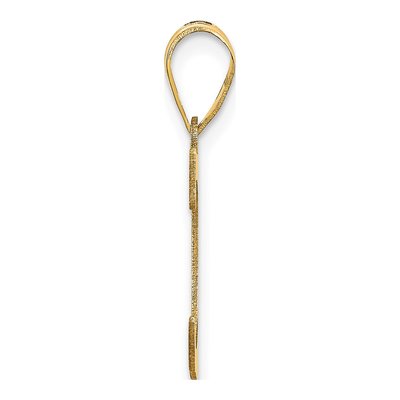 10K Yellow Gold Large Letter C Pendant – view 2