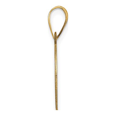 10K Yellow Gold Large Letter D Pendant – view 2