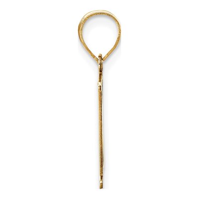10K Yellow Gold Letter K Pendant – view 2